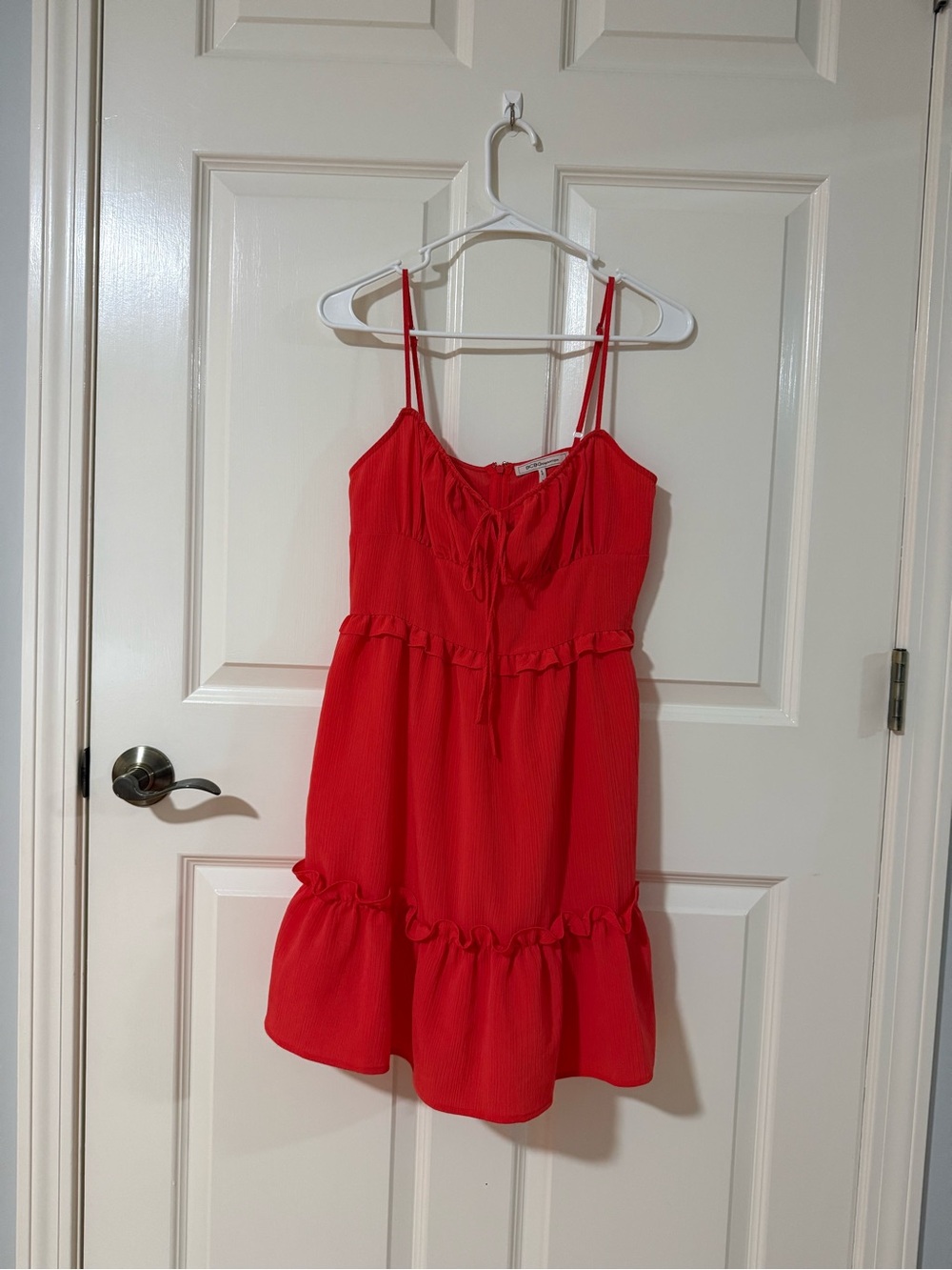 NEVER WORN!  BCBGeneration Coral Tie-Front Mini Dress